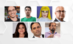 Fotos dos palestrantes que participaram do evento