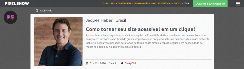 jaques haber participa de pixel show